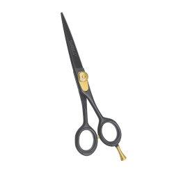 Professional Barber Scissor Black Color Beard Trimming Scissors, Japanese Mustache Scissors - 5.5